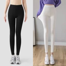 High Waist Modal Slim Fit Pants Ladies Nine Points Thin Elastic Skin-friendly Breathable Casual Tight Leggings