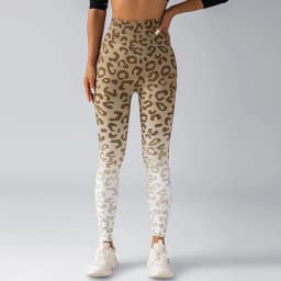 Leopard Print Seamless Leggings Fitness Women High Waist Sexy Yoga Pants Scrunch Butt Booty Leggins Gym JoggingFemale Clothes