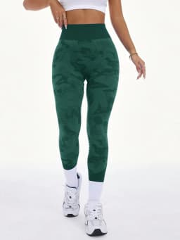 Women Camouflage Leggings Gym Fitness Athletic Workout Elastic Scrunch Leggins Yoga Pants Sports High Waist Training Tights