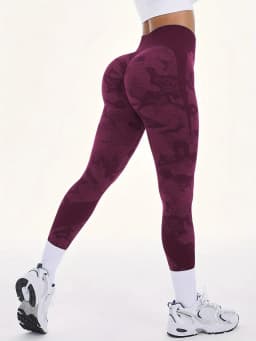 Women Camouflage Leggings Gym Fitness Athletic Workout Elastic Scrunch Leggins Yoga Pants Sports High Waist Training Tights