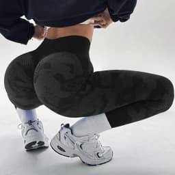 Women Camouflage Leggings Gym Fitness Athletic Workout Elastic Scrunch Leggins Yoga Pants Sports High Waist Training Tights
