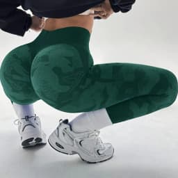 Women Camouflage Leggings Gym Fitness Athletic Workout Elastic Scrunch Leggins Yoga Pants Sports High Waist Training Tights