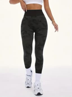 Women Camouflage Leggings Gym Fitness Athletic Workout Elastic Scrunch Leggins Yoga Pants Sports High Waist Training Tights