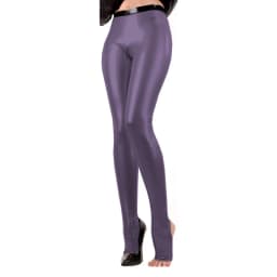 Exotic Unisex Sexy Faux Latex Leggings High Waist Patchwork with Feet Open Socks Nightclub Pants Shiny PVC Bodycon Trousers 7XL