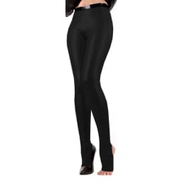 Exotic Unisex Sexy Faux Latex Leggings High Waist Patchwork with Feet Open Socks Nightclub Pants Shiny PVC Bodycon Trousers 7XL