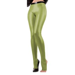 Exotic Unisex Sexy Faux Latex Leggings High Waist Patchwork with Feet Open Socks Nightclub Pants Shiny PVC Bodycon Trousers 7XL