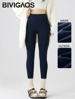 BIVIGAOS Autumn New Thin Brushed Fleece Shaping Sharkskin Leggings Women Seamless Tight Sexy Sports Yoga Fitness Leggings Spring