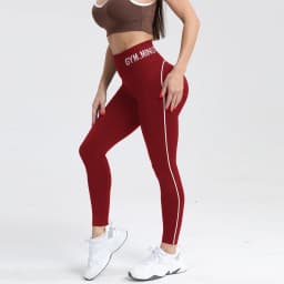 New Color-Blocking Letter Leggings Women Gym High Waist Yoga Pants Seamless Hip Lift Fitness Tights Quick Dry Workout Pants