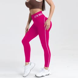 New Color-Blocking Letter Leggings Women Gym High Waist Yoga Pants Seamless Hip Lift Fitness Tights Quick Dry Workout Pants