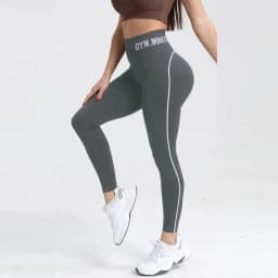 New Color-Blocking Letter Leggings Women Gym High Waist Yoga Pants Seamless Hip Lift Fitness Tights Quick Dry Workout Pants
