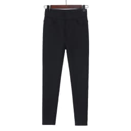Winter Warm Leggings Women's Velvet Thick Slim Trousers Ladies Casual Elastic Waist Solid Stretch Skinny Pencil Pant White Black