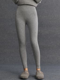 High Quality Women 100% Cashmere Legging Basic Soft elastic Pants Autumn Winter Cashmere Knitted Legging Trousers Warm Comfy