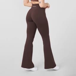Women Bum Curve Flare Natural Lift Leggings Slim Yoga Pants High Waist Wide Leg Pants Bottoms Breathable Gym Casual Sports Pants
