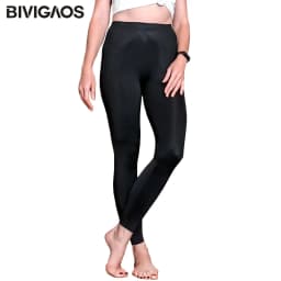 BIVIGAOS New Ice Silk Leggings Spring Summer Thin Sport Workout Leggings High Stretch Silky Black Slim Fitness Leggings Women