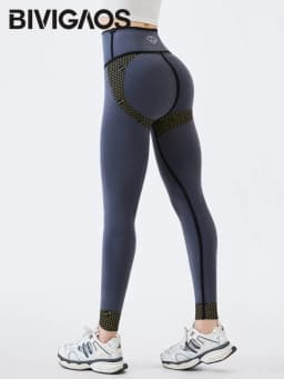 BIVIGAOS Grey Fleece Warm Sharkskin Leggings Women Autumn Winter High Waist Tight Slimming Push Up Butt Lifter Casual Leggings