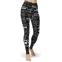 Black Design Skinny Striped Printed Sport Women Leggings Tight Push Up Pants Femme Fitness Hiking High Waist Gym Leggins Clothes