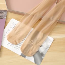 Invisible Ultra-Thin Stockings SK8122 Air Stewardess Bare Leg Stockings Seamless Sexy Transparent  Crotch Anti-Hook ...