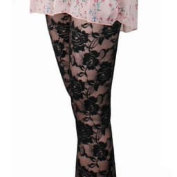 Liva Girl Sexy Fresh Cool Summer Women Rose Lace Sexy Leggings Hollow Slim Elastic Pants Black White Casual Leggings Female