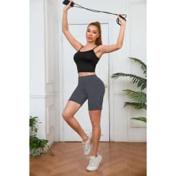 Sports Fitness Yoga Shorts Woman Pocket Slim Shorts High Waist Sexy Hip Liftting Bicker Leggings Gym Running Shorts Summer