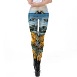 NADANBAO Galaxy Mermaid Leggings Women Workout Fitness Legging Colorful Fish Scales  Printed Leggins