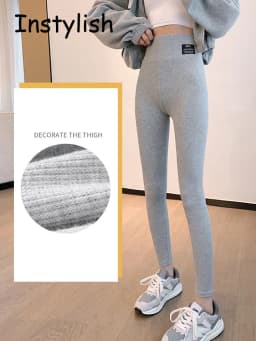 Sports Leggings for Women's Pants Push Up Tights High Waist Workout Leggings Vintage Harajuku Ribbed Knit Pants Fitness Gym Wear