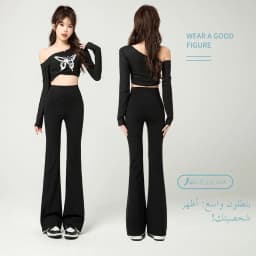 High Waist Sharkskin Pants Women's High Rise Trousers Loose Fit Leggings Casual Long Pants Spring Summer Thin Outerwear