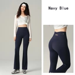 BIVIGAOS Spring Back Waist Hollow Cross Flared Leggings Women High Waist Elastic Sport Fitness Sharkskin Tight Yoga Flared Pants