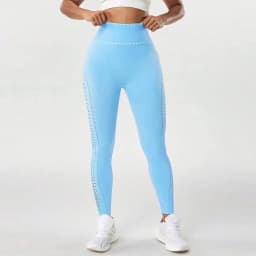 Women Seamless Hole Gym Leggings High Waist Scrunch Butt Sports Leggings Hollow Out Fitness Workout Running Yoga Pants