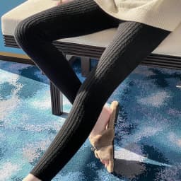 Autumn Winter 100% Merino Wool Leggings for Women Thickening Leggings Small Feet Pencil Pants Outdoor Casual Stretchy Pants