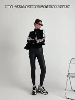BIVIGAOS Fall New Tight Stretch Leather Pants Women Sharkskin High Waist Splicing PU Leather Fleece Sexy Leggings Winter Warm