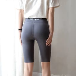 High Waist Five Inch Shark Skin Women's Summer Thin Elastic Yoga Riding Pants Abdomen Inverter Hip Large Size Base Layer Pants