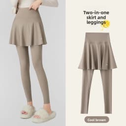 High Waist Yoga Pants Women's Autumn Outerwear Skirt Pants Tummy Control Butt Lifting Slimming Cuffed Leggings Any Cut