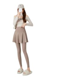 High Waist Yoga Pants Women's Autumn Outerwear Skirt Pants Tummy Control Butt Lifting Slimming Cuffed Leggings Any Cut