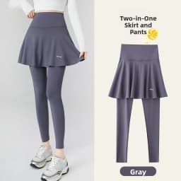 High Waist Yoga Pants Women's Autumn Outerwear Skirt Pants Tummy Control Butt Lifting Slimming Cuffed Leggings Any Cut