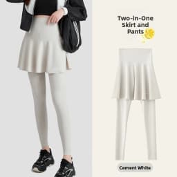 High Waist Yoga Pants Women's Autumn Outerwear Skirt Pants Tummy Control Butt Lifting Slimming Cuffed Leggings Any Cut