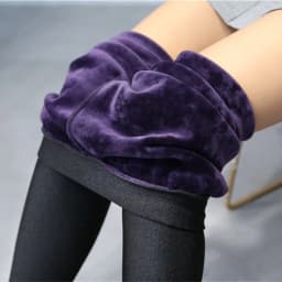 2024 New Design Winter Slim Fitted Plus Big Size 5XL Warm Leggings Black Shine Skinny Pants Push Work Out Inner Fur Leggings