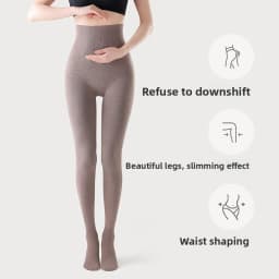 Women's Thermal Leggings Autumn Winter Fleece Lined Thick Warm Vertical Striped Slim Fit Black Tights Daily Wear Outerwear