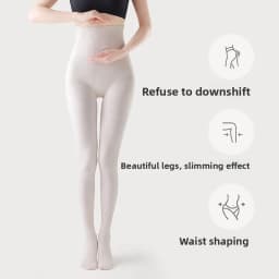 Women's Thermal Leggings Autumn Winter Fleece Lined Thick Warm Vertical Striped Slim Fit Black Tights Daily Wear Outerwear