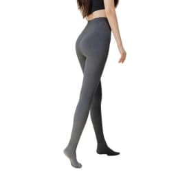 Women's Thermal Leggings Autumn Winter Fleece Lined Thick Warm Vertical Striped Slim Fit Black Tights Daily Wear Outerwear