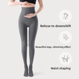 Women's Thermal Leggings Autumn Winter Fleece Lined Thick Warm Vertical Striped Slim Fit Black Tights Daily Wear Outerwear