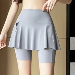 Fake Two Items Shorts Women Big Size Shorts with Pocket Gym Trainning Running Yoga Shorts Stretchy Cycling Three Point Pants