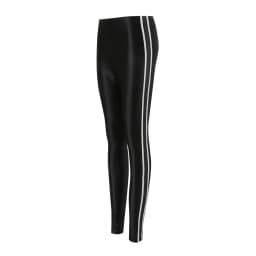 Glossy High-Waist Yoga Leggings Women's Slim Fit Shiny Base Layer Pants Breathable Stretchy Nylon Spandex Casual Trousers