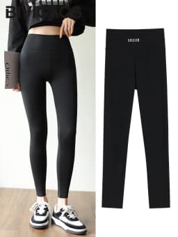BIVIGAOS Letter Print High Waist Shark Pants Leggings Women's Autumn New Leisure Slim Fitness Sport Leggings Sportswear