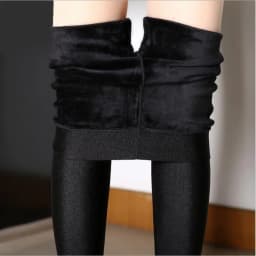 Winter Thiened Fce Glossy Pants Women's Slimming Nine-Piece Base Layer Pants Outerwear Warm Footwear Korean Sle