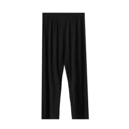 High Waist Seven-Foot Pants Women Summer Slim Fit Black Modal Sporty Thin Yoga Exercise Pants Trousers Base Layer Pants