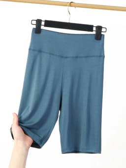 High-Waist Abdomen-Shaping Modal Women's Shorts Elastic Tight Fit Three-Quarter Length Sports Base Layer Pants Summer Anti-Light