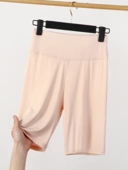 High-Waist Abdomen-Shaping Modal Women's Shorts Elastic Tight Fit Three-Quarter Length Sports Base Layer Pants Summer Anti-Light