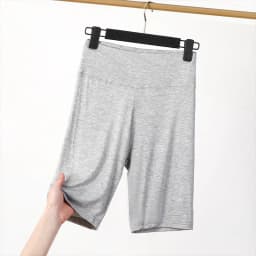 High-Waist Abdomen-Shaping Modal Women's Shorts Elastic Tight Fit Three-Quarter Length Sports Base Layer Pants Summer Anti-Light