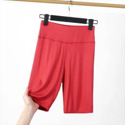 High-Waist Abdomen-Shaping Modal Women's Shorts Elastic Tight Fit Three-Quarter Length Sports Base Layer Pants Summer Anti-Light