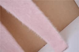Ladies Women Fashion Sweet Pink Angora Rabbit Hair Knitted Warm Soft Autumn Winter Underwear High‑waisted Thermal Pants Trousers